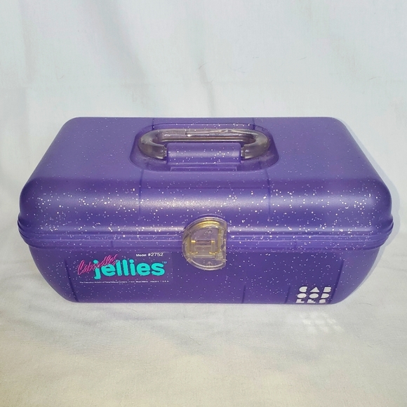 Caboodles Other - Caboodles Jellies Purple Glitter Case Vintage Jewelry Make Up Organizer Case